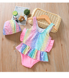 Summer Mermaid Kid Baby Girl Triangle One-piece Breathable Swimsuit