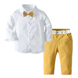 Long-sleeveds Baby Boy Set Formal 2 Pcs Suits