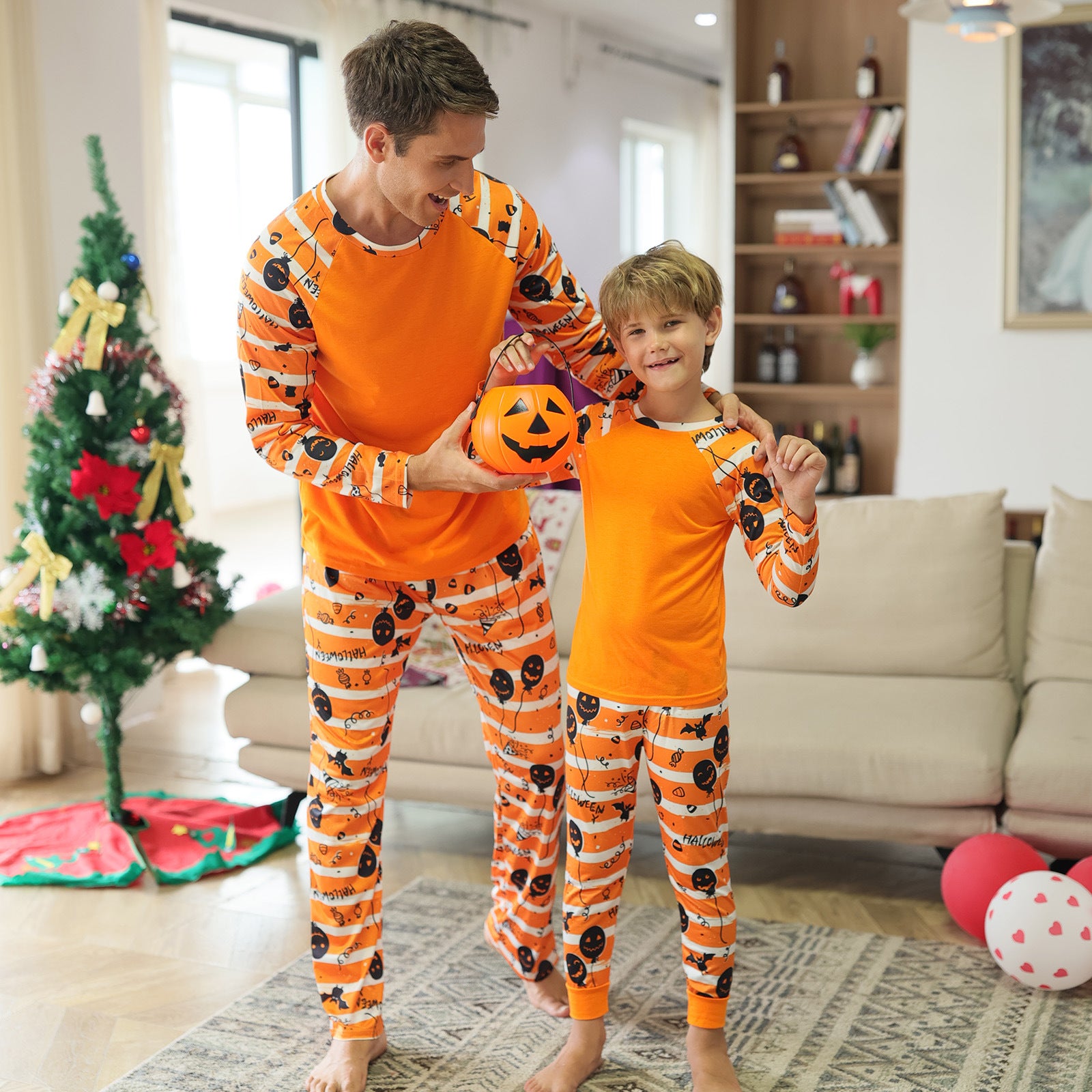 Halloween Pajamas Family Matching Mommy Dad and Me Sleepwear Outfits