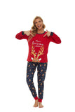 Family Christmas Deer Parent-child Print Pajamas Loungewear