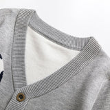 Kid Baby Boy Knitted Cardigan Cartoon Sweaters