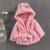 Baby Girl Coat Wool Imitation Fur Thickened Cotton Coats