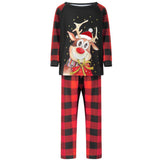 Family Parent-child Autumn Winter Print Christmas Pajama Set