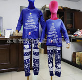 Family Matching Christmas Long Sleeve Cartoon Pajamas