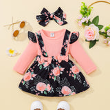 Baby Girls Long-sleeved Autumn Winter 2 Pcs Sets