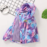 Kid Girl Outerwear Autumn Winter Outdoor Windbreaker Storm Coat