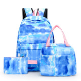 Girl Star Graffiti Printing Backpack Bags 3 Pcs Sets