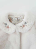 Kid Baby Girls Warm Long Sleeve Autumn Winter Wool Coat with Fur