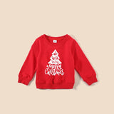 Family Matching Christmas Letter Printing Parent-child Hoodie