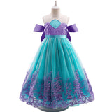 2-10T Kid Girl Princess Mermaid Halloween Fancy Carnival Dresses
