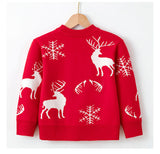 Kid Baby Girl Boy Autumn Winter Christmas Snow Elk Sweater