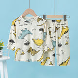 Kid Baby Boy Girl Ice Silk Cuff Fashion Home Summer Pajamas