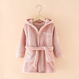 Boy Girl Bathrobe Winter Cartoon Nightgown Pajamas