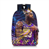 Boy Canvas Back Pack School Bags Fashion Basketball Star Backpack