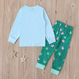 Kid Baby Girls Home Mermaid 2 Pcs Sets Pajamas