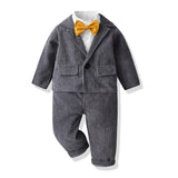 Kid Baby Boys Gentlemen New Autumn Suit 2 Pcs Sets