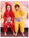 Kids Boys Girls Flannel Kick-proof Thickened Coral Fleece Pajamas