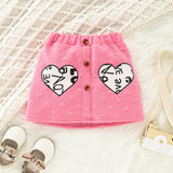 Kid Baby Girl Valentine's Day Long Sleeve Love Spring 2 Pcs Sets
