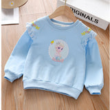 Kid Baby Spring Autumn Korean Foreign Cartoon Elsa Shirts