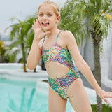 Kid Girl Swimwear A Leaky Stomach Gradual Change Swimsuits