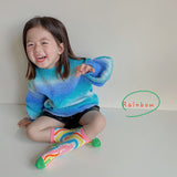 Kid Baby Girl Summer Thin Color Smiley Mesh Socks
