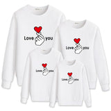 Family Matching Cute Cartoon Prints Long Sleeve Parent-child Shirts