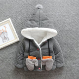 Kid Baby Boy Cotton Coat Cardigan Thick Jacket