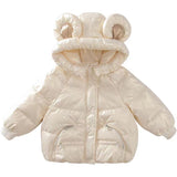 Kid Baby Girls Hooded Winter Coat Thickened Down Cotton Coats