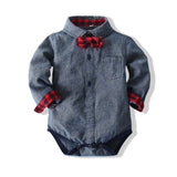 Baby Boys Suit Gentleman Jeans Sets 2 Pcs