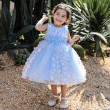 Kids Baby Girl Flower Princess Wash Dress