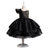 Kid Baby Girl Air Gauze Tutu Flower Piano Performance Dress