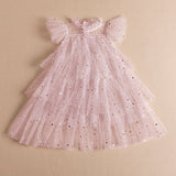 Kid Baby Girl Fairy Sequin Gauze Pompous Summer Casual Dresses