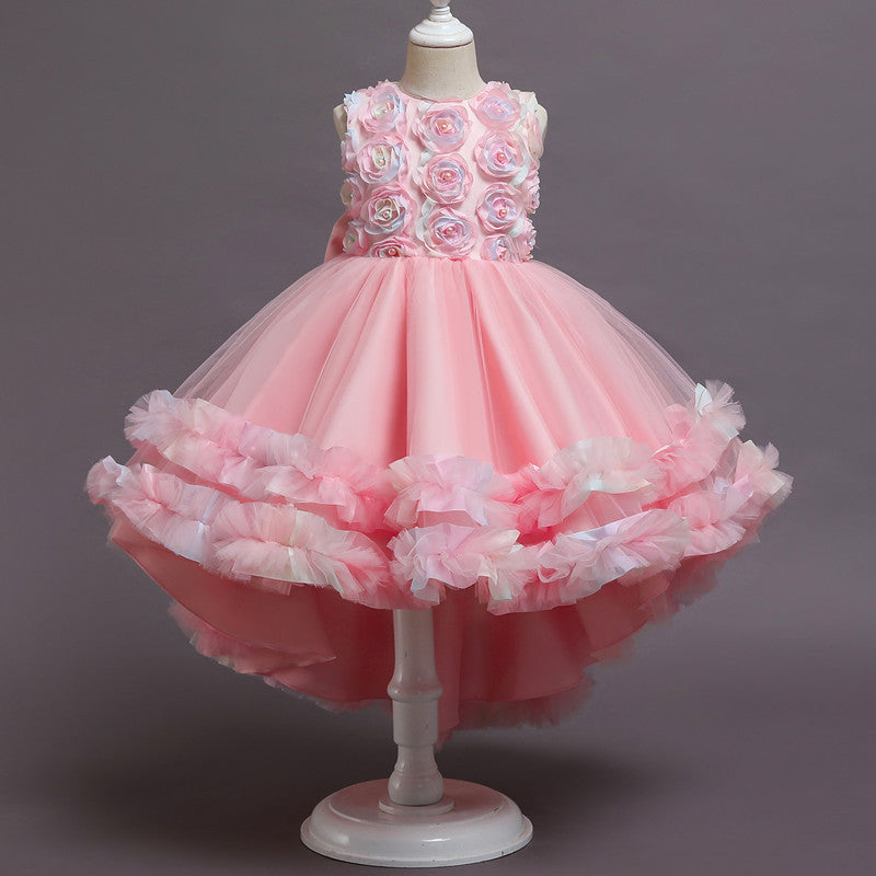 Kid Girl Princess Party Birthday Piano Show Cake Dresses