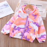 Kid Baby Girl Jacket Cardigan Windbreak Spring Print Cartoon Coats