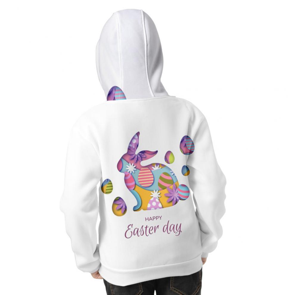 Kid Boy Girl Easter 3D Printed Hoodies Zipper Coats