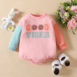 Baby Boy One-piece Climbing Letter Printing Sweatshirts