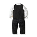 Kid Baby Boy Suit Collar Party Formal 5 Pcs Sets