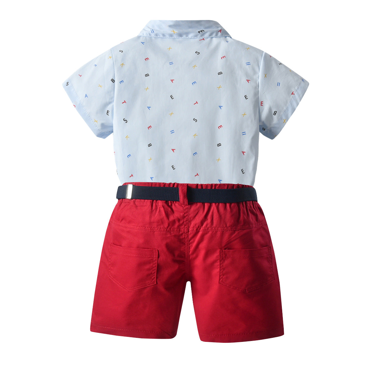 Kid Baby Boy Suit SummerGentleman Short Sleeve Casual 3 Pcs Sets