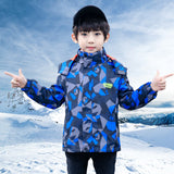 Kid Boys Autumn Windbreaker Storm Jacket Three In One Coat