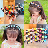 Kid Girl Braided Headband Clip Cute Cartoon Headwear