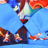 Kid  Hooded Jacket Hedgehog Sonic Sonic Zipper Coats