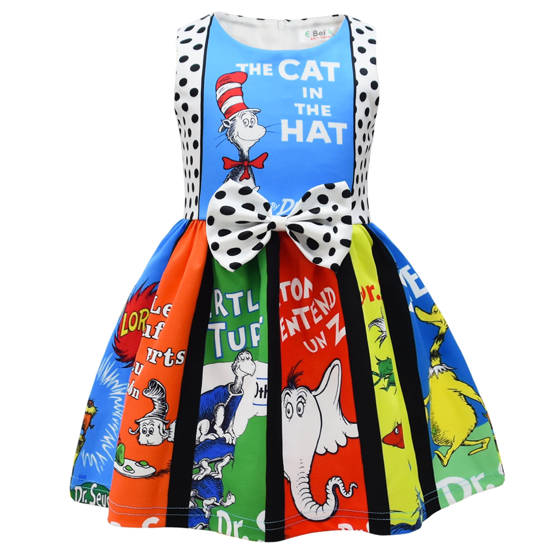 Kid Girl Holiday Party Dodger Green Furgie Grinch Dresses