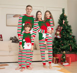 Family Matching Letter Stripe Parent-child Printed Housewear Pajamas