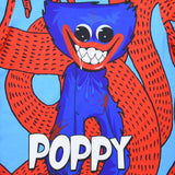 Kid Boy Poppy Play Time Long-sleeved Loungewear Pajamas