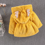 Baby Girl Coat Wool Imitation Fur Thickened Cotton Coats