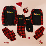Family Matching Christmas Raglan Sleeves Parent-child Pajamas
