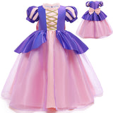 Kid Baby Girls Summer Halloween Sophia Rapunzel Dresses