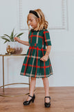 Family Matching Plaid Parent-child Spring Trend Dress