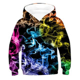 Kids 3D Visual Deception Digital Print Hoodie