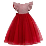 Kid Girl Catwalk Evening Little Host Piano Performance Dresses